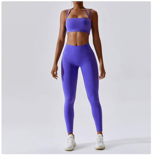 Glow up leggings purple