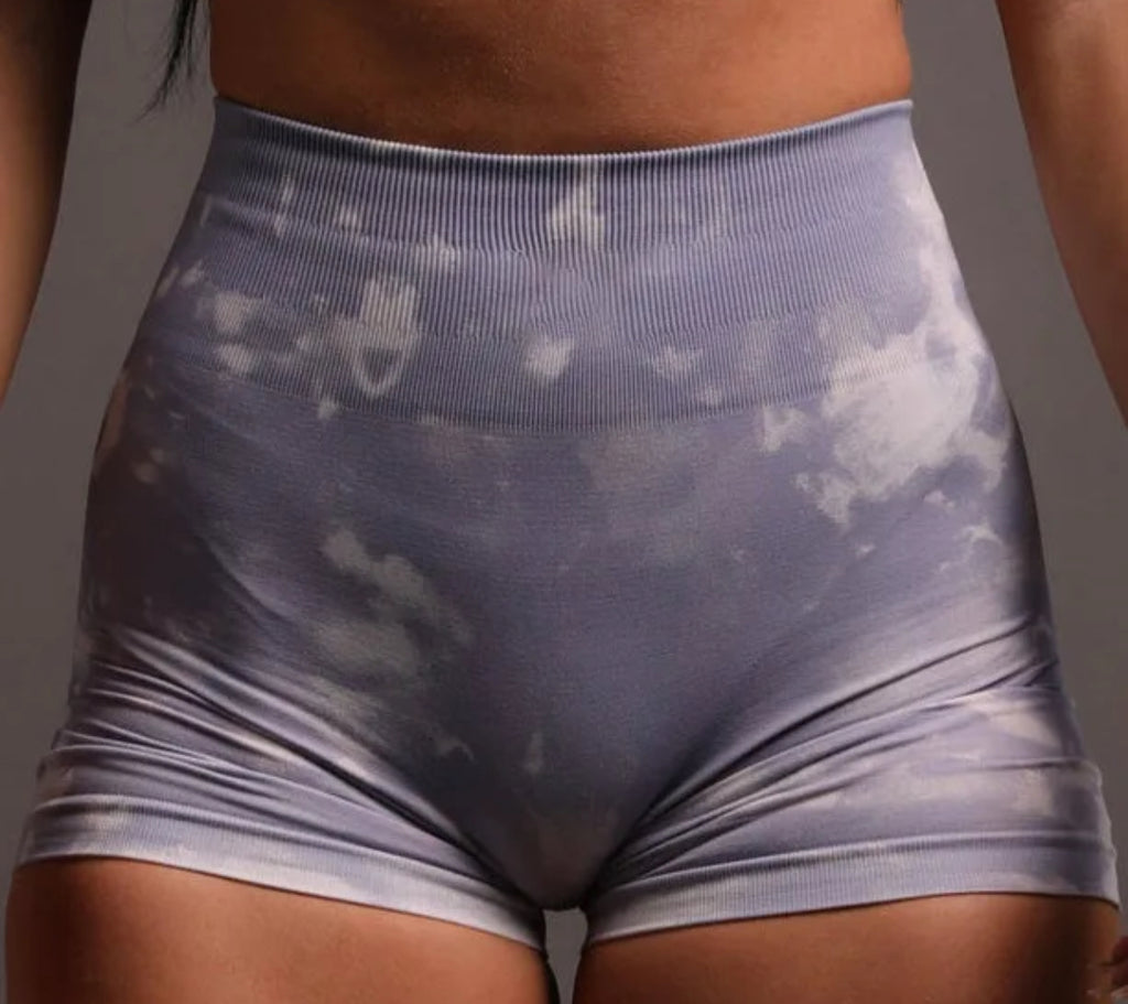 Seamless flex lavender shorts