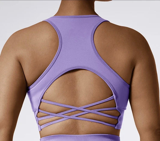 Play time sports bra lavender