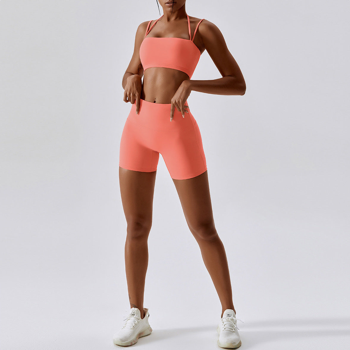 Glow up Sports bra orange