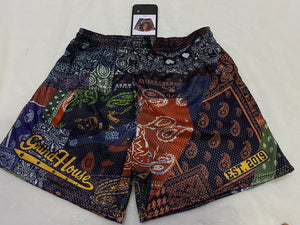 men Running shorts bandana