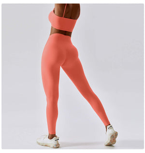 Glow up leggings orange