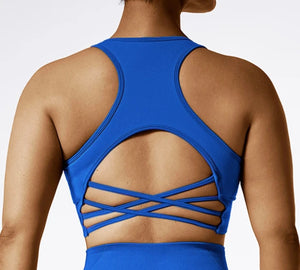 Play time sports bra blue