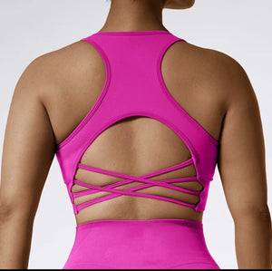 Play time sports bra pink