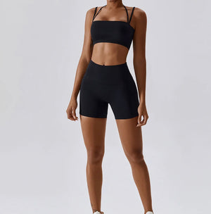 Glow up Sports bra Black