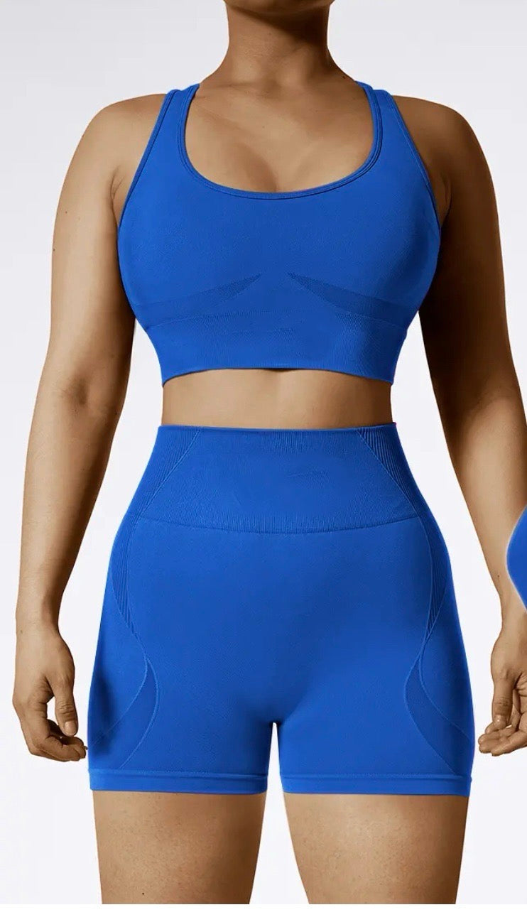 Play time sports bra blue