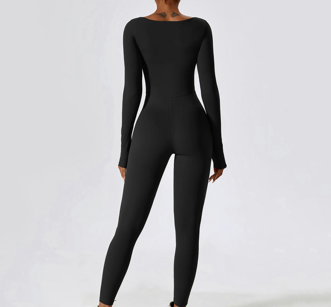 Long sleeve jumpsuit black