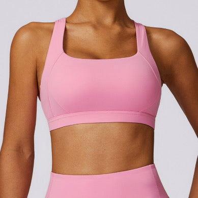 Thrive sports bra baby pink