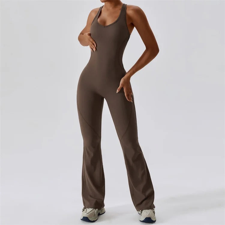 Fall jumpsuit brown