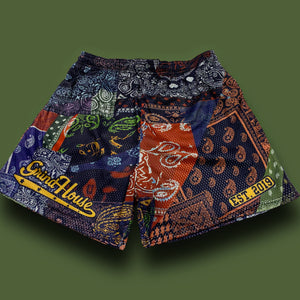 men Running shorts bandana