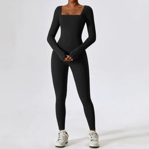 Long sleeve jumpsuit black