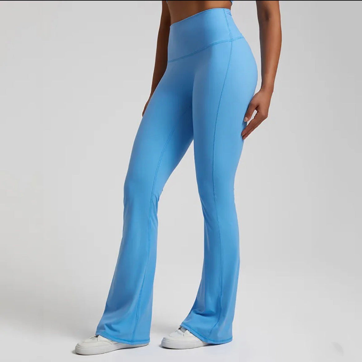 Flared Summer leggings blue