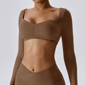 Hot girl top brown