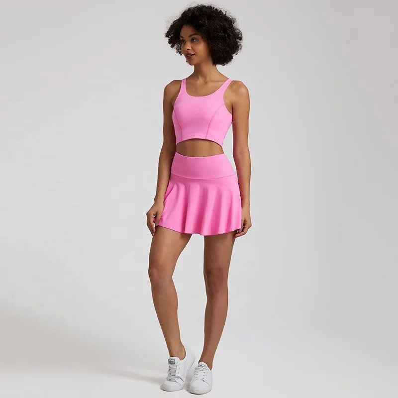 tennis sports bra pink