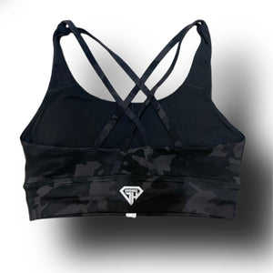 Esther black Camo sports bra black