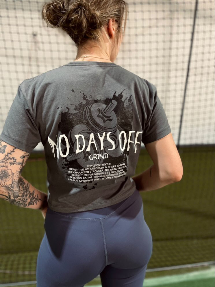 No Days off cropped T-shirt