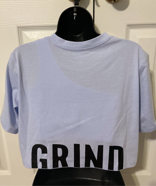 Mid crop tee blue