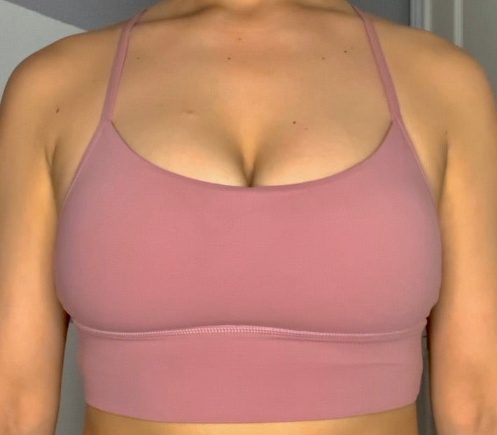 Esther razor back sports bra pink