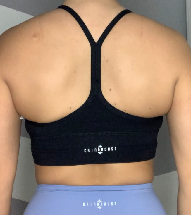 Esther razor back sports bra black