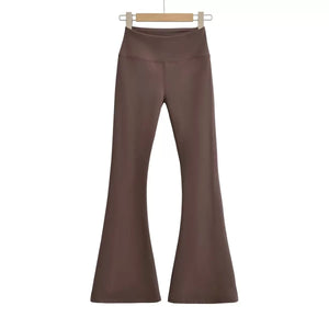 Flared leggings brown