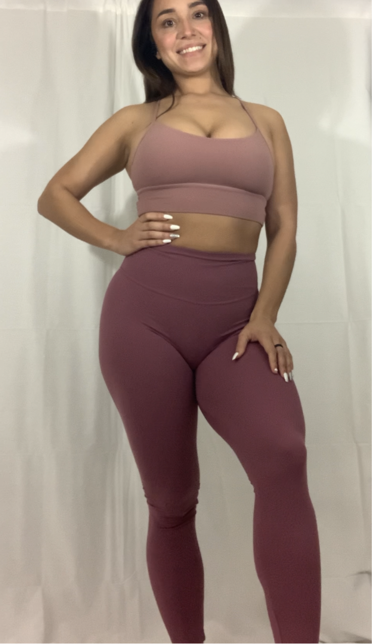 Esther razor back sports bra pink