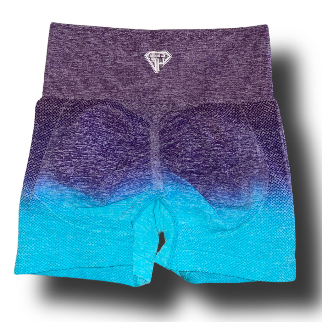 Soft Ombre shorts purple