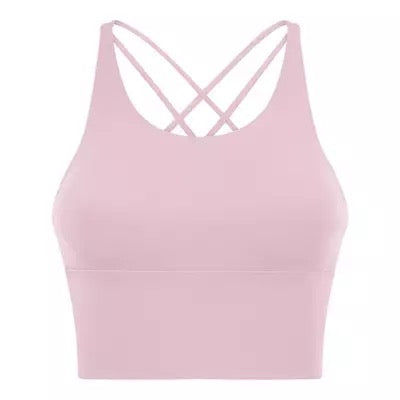 Gear up sports bra light pink