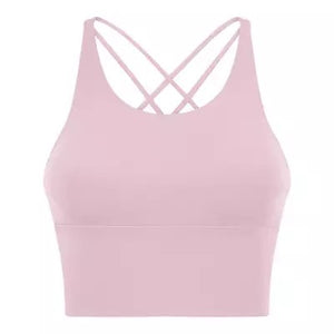 Gear up sports bra light pink