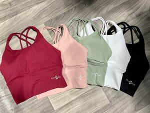 Gear up sports bra light green