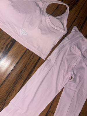 Conquer leggings baby pink