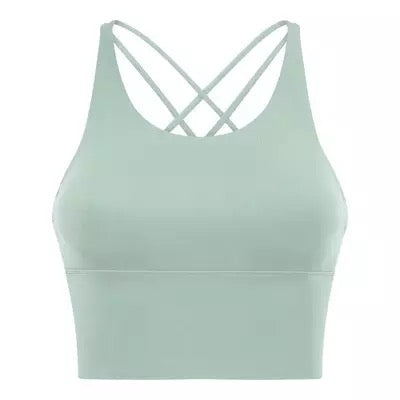 Gear up sports bra light green