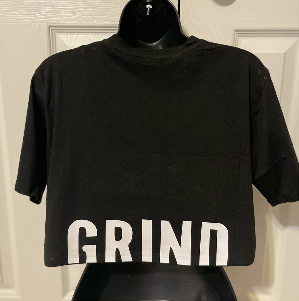 Mid crop tee black