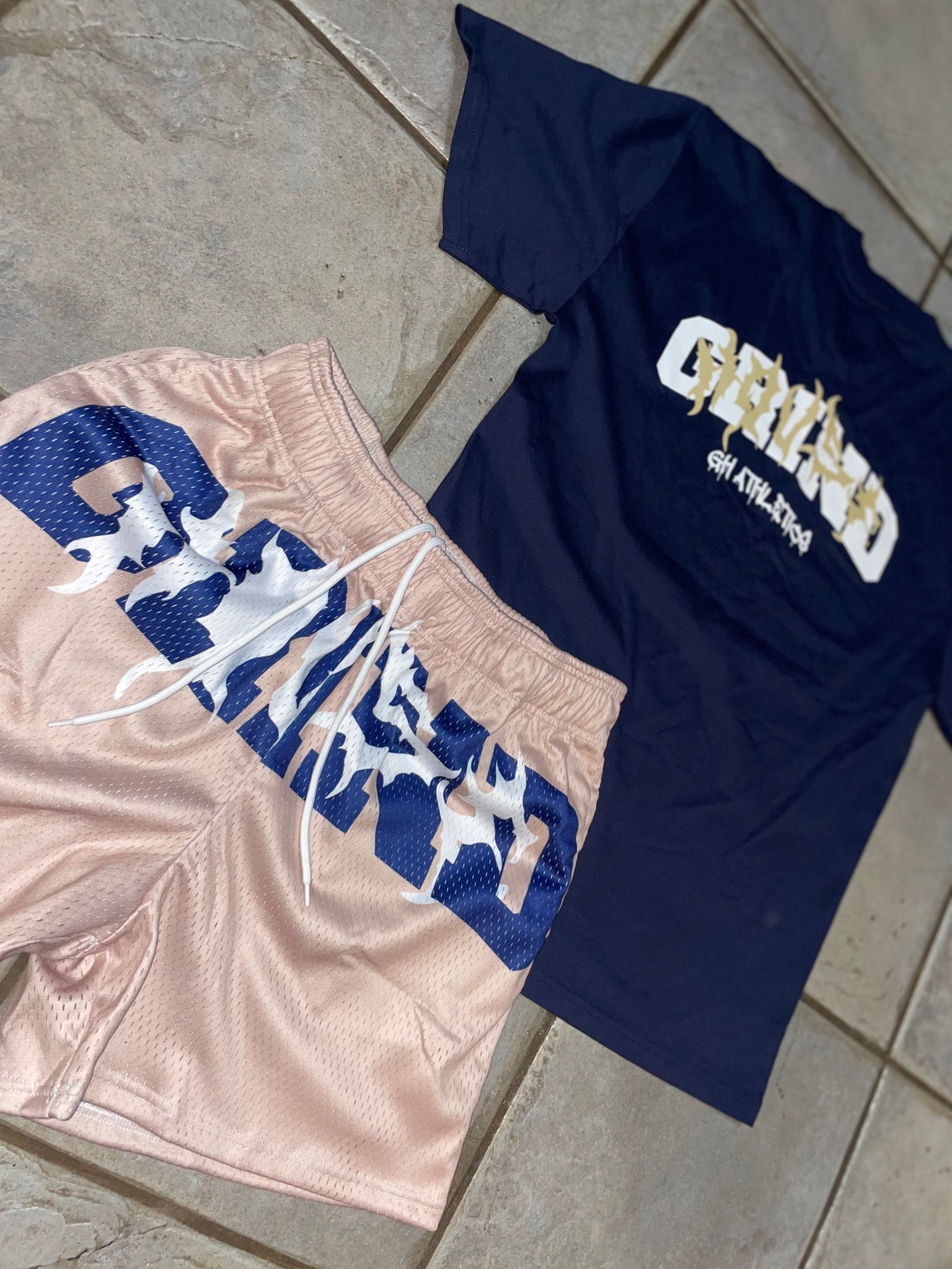 men Running shorts champagne