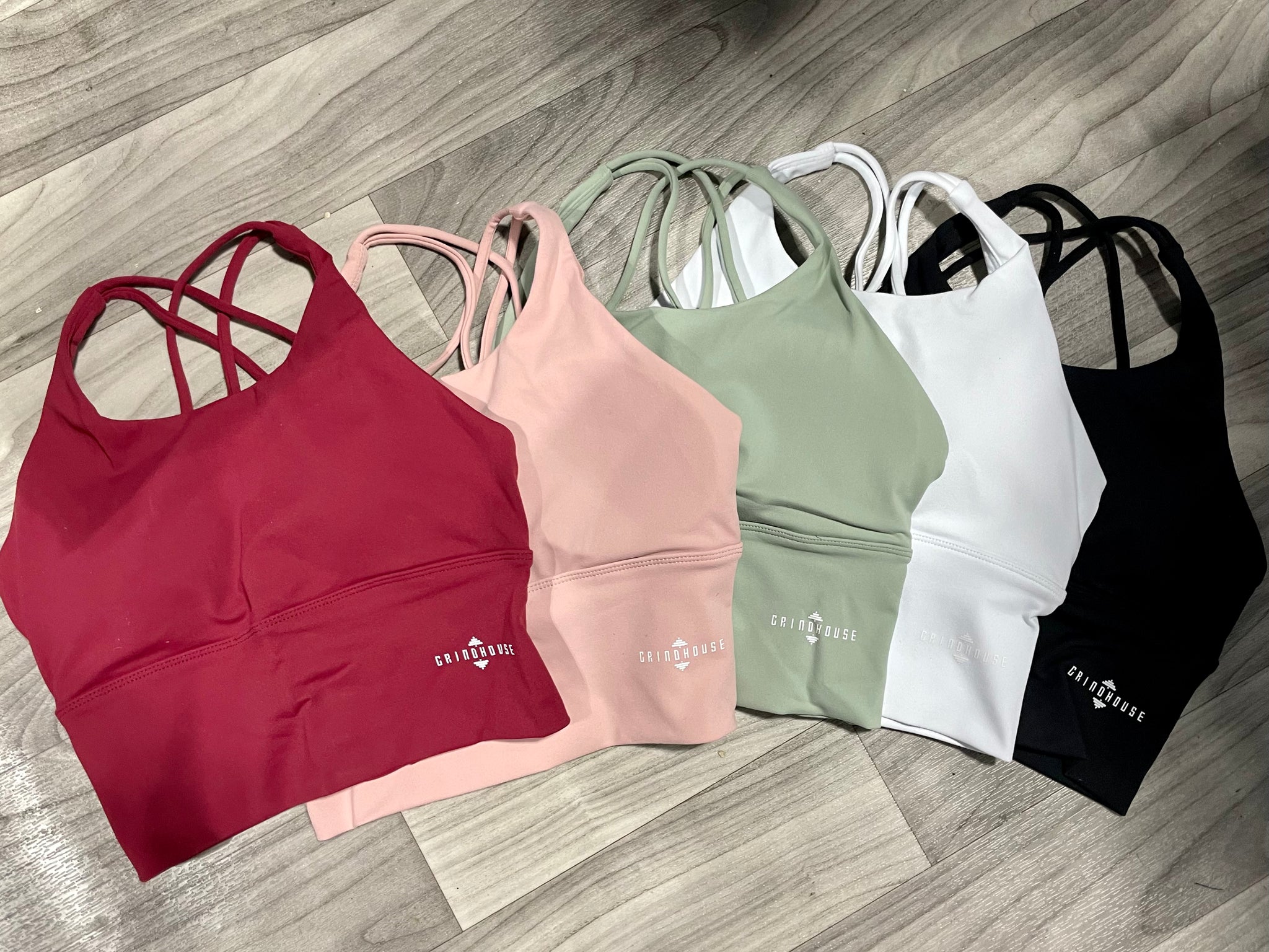 Gear up sports bra light pink