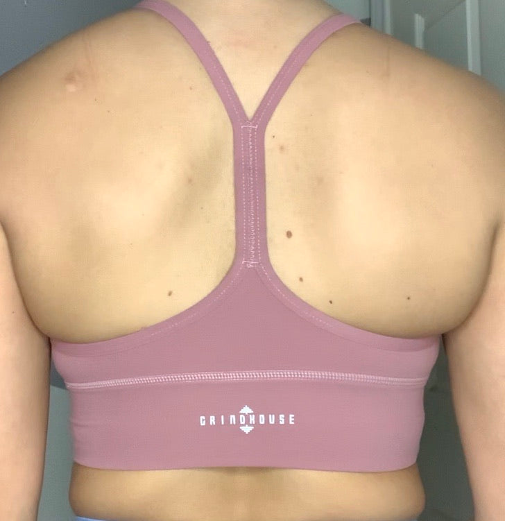 Esther razor back sports bra pink