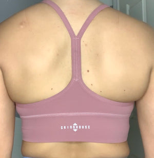 Esther razor back sports bra pink