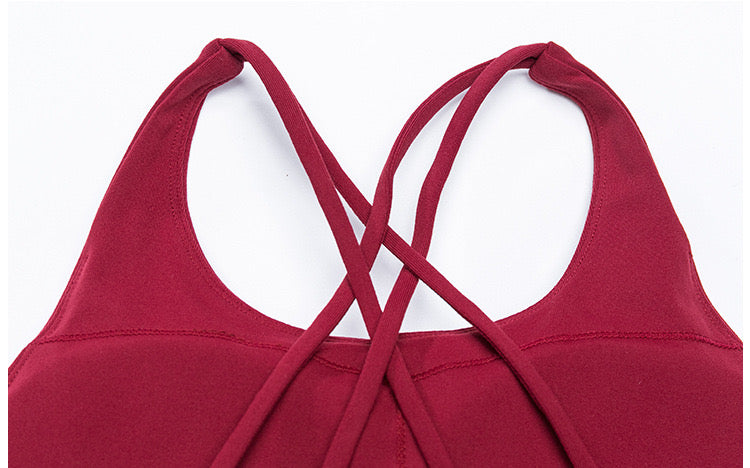 Gear up sports bra wine