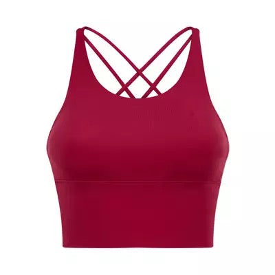 Gear up sports bra wine