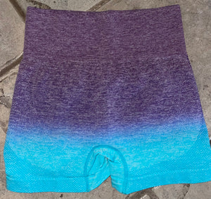 Soft Ombre shorts purple