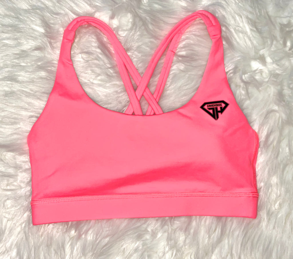 Flex sports bra neon pink